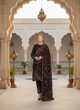 Sarinnah Premium 04- Embroided Fine quality Velvet shawl.