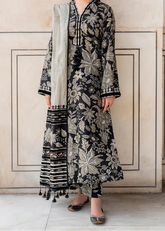 Grace W807 - Digital Printed 3pc Karandi Dress With Digital Printed Karandi Shawl.