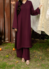 C-S 020- STITCHED 2PC DHANAK CO-ORD SET.