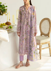 Grace S1134-Embroidered 3pc CHIKANKARI Lawn dress with Printed Chiffon Dupatta.