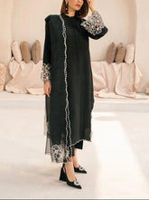 Grace S868-Embroidered 3pc Lawn Dress with Embroidered Munar Dupatta.