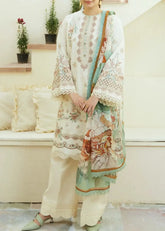 Grace S1275-Embroidered 3pc Lawn Dress With Printed Munar Dupatta.