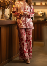 Grace W699 - Digital Printed 3pc Silk dress With Digital Printed Silk dupatta.