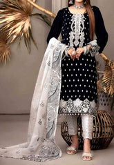 Grace S267-Embroidered 3pc lawn dress with embroidered Organza dupatta.