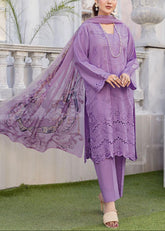 Grace S1148-Embroidered 3pc CHIKANKARI Lawn Dress With Printed Munar Dupatta.