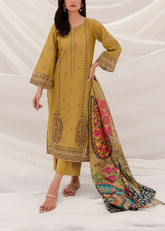 Grace S1187-Embroidered 3pc Lawn Dress With Printed Munar Dupatta.