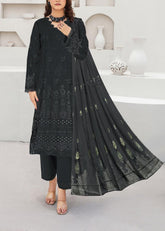 Grace S1024-Embroidered 3PC CHIKANKARI Lawn Dress With Printed Lawn Dupatta.