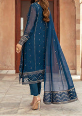 ESHAL– Embroidered Chiffon Unstitched 3Pc Suit.