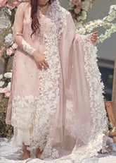 Grace S1264-Embroidered 3pc Lawn Dress With Embroidered Organza Dupatta.