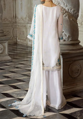 Grace Z-(Daisy White) -Stitched Embroidered chiffon 3Pc Suit