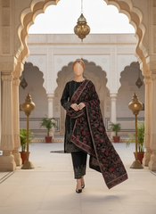 Sarinnah Premium 04- Embroided Fine quality Velvet shawl.