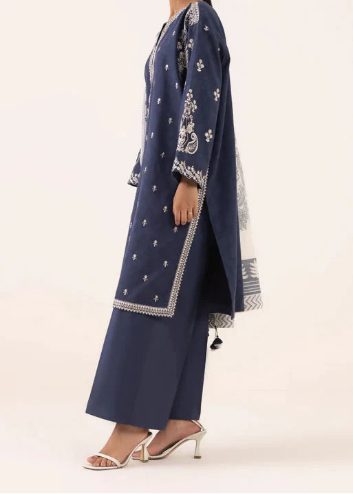 Grace W826-Embroidered 3pc Marina Dress With Printed Shawl.