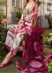 Grace W818 - Digital Printed 3pc Karandi Dress With Digital Printed Karandi Shawl.