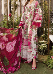 Grace W818 - Digital Printed 3pc Karandi Dress With Digital Printed Karandi Shawl.