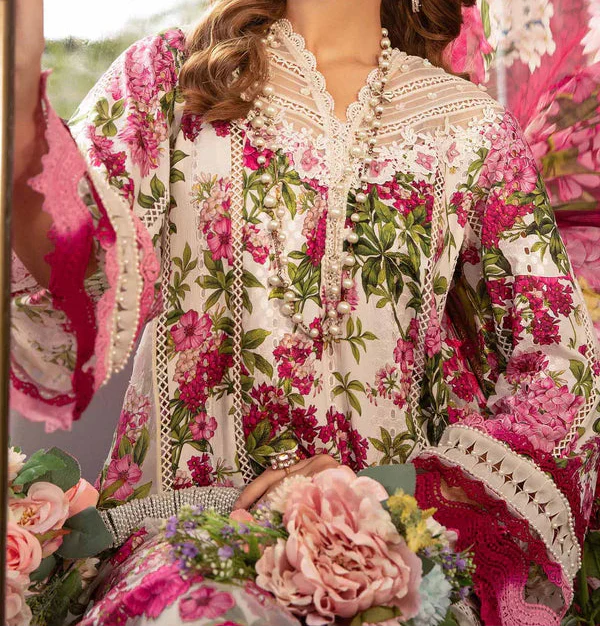 Grace W818 - Digital Printed 3pc Karandi Dress With Digital Printed Karandi Shawl.