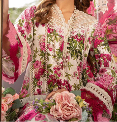 Grace W818 - Digital Printed 3pc Karandi Dress With Digital Printed Karandi Shawl.