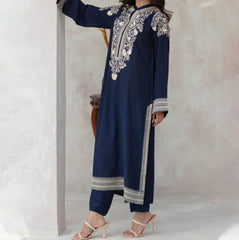 Grace Z-(W692) - Stitched Embroidered 2pc Marina Dress