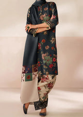 Grace W783 - Digital Printed 3pc Karandi Dress With Digital Printed Karandi Shawl.