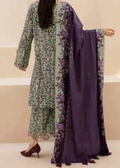Grace W816 - Digital Printed 3pc Karandi Dress With Digital Printed Karandi Shawl.