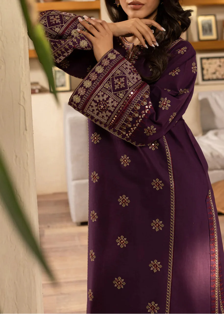 Grace S1276-Embroidered 2pc Lawn Dress