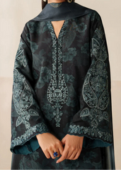Grace W764 -Digital Printed 3pc Karandi Dress With Digital Printed Karandi Shawl.
