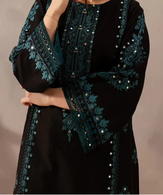 Grace Z-(S1277) - Stitched Embroidered 2pc Lawn Dress