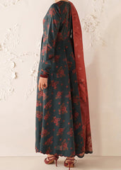 Grace W893 - Digital Printed 3pc Karandi Dress With Digital Printed Karandi Shawl.