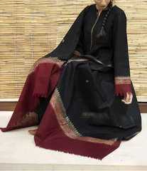 Grace Z-(W573)- Stitched Embroidered 3pc marina dress with Printed Shawl.