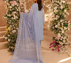 FAIRY GLOW– Embroidered Chiffon Unstitched 3Pc Suit.