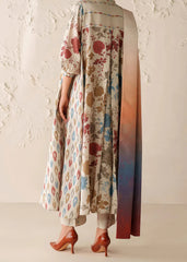 Grace W781 - Digital Printed 3pc Karandi Dress With Digital Printed Karandi Shawl.