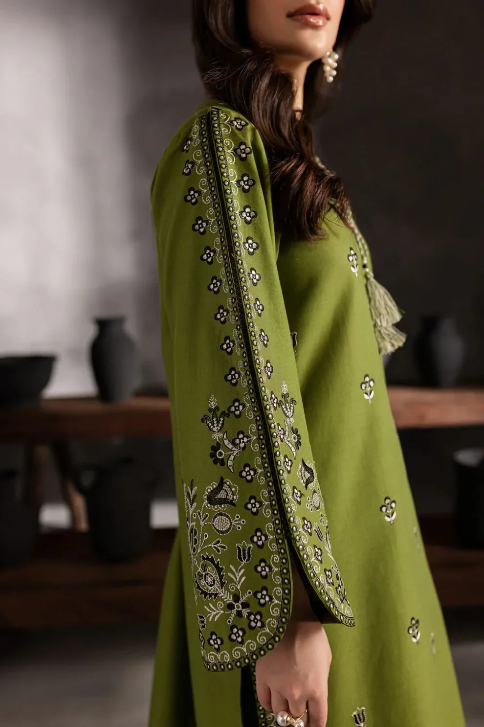 Grace S1095-Embroidered 2pc Lawn Dress.