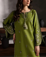Grace Z-(S1095)- Stitched Embroidered 2PC Lawn Dress.
