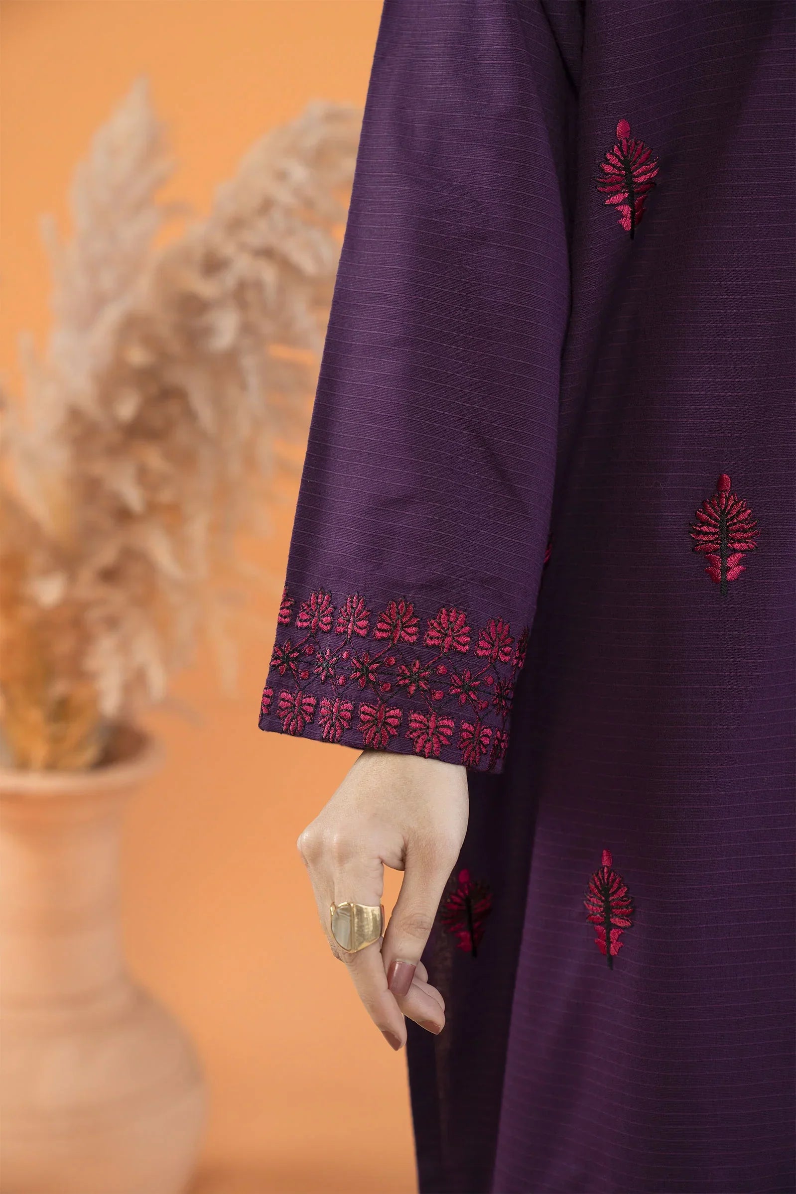 Grace Z-(1258)-Embroidered 2pc Lawn Dress