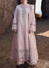 Grace Z(S1212)- Stitched Embroidered 3pc CHICKANKARI Lawn Dress With Embroidered Munar Dupatta.