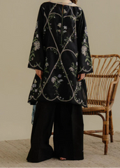 Grace Z-(S1257) - Stitched Embroidered 3pc lawn dress with Printed Munar Dupatta.