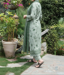 Grace W875 - Digital Printed 3pc Karandi Dress With Digital Printed Karandi Shawl.