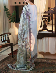 Grace S1240-Embroidered 3pc CHIKANKARI Lawn Dress With Printed Chiffon Dupatta.