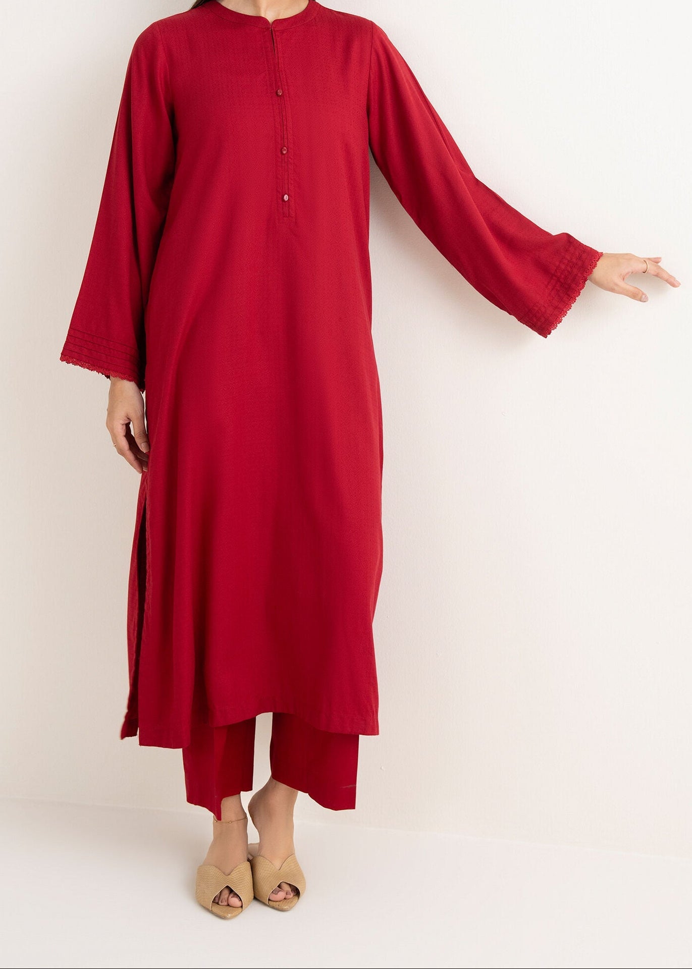 C-S 008- STITCHED 2PC DHANAK CO-ORD SET.