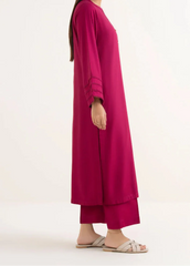 C-S 003- STITCHED 2PC DHANAK CO-ORD SET.