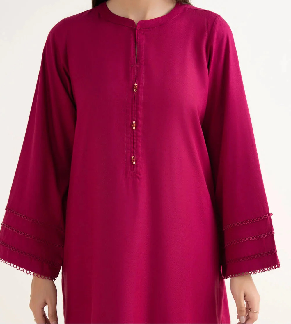 C-S 003- STITCHED 2PC DHANAK CO-ORD SET.