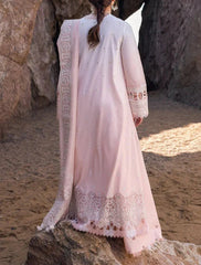 Grace Z(S1212)- Stitched Embroidered 3pc CHICKANKARI Lawn Dress With Embroidered Munar Dupatta.