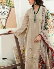 Grace S1224-Embroidered 3pc CHIKANKARI Lawn Dress With Printed Munar Dupatta.