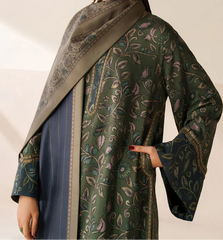 Grace W785 - Digital Printed 3pc Karandi Dress With Digital Printed Karandi Shawl.