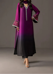 Grace Z-(W731 ) - Stitched Digital Printed 3pc Silk dress With Digital Printed Silk dupatta.
