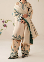 Grace W861-Embroidered 3pc Marina Dress With Printed Shawl.