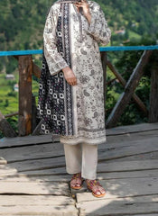 Grace W876 - Digital Printed 3pc Karandi Dress With Digital Printed Karandi Shawl.