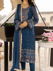Grace Z-(Merakish Luxury) -Stitched Embroidered chiffon 3Pc Suit