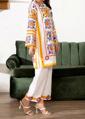 Grace Z-(W724 ) - Stitched Digital Printed 3pc Silk dress With Digital Printed Silk dupatta.)
