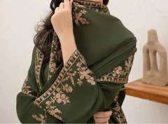 Grace W772 - Embroidered 3pc Marina Dress With Embroidered Marina Shawl.