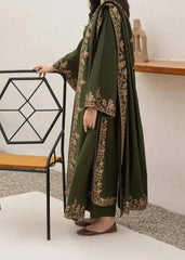 Grace W772 - Embroidered 3pc Marina Dress With Embroidered Marina Shawl.
